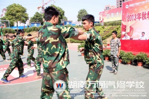 軍體拳鏗鏘有力，盡顯新生風(fēng)采