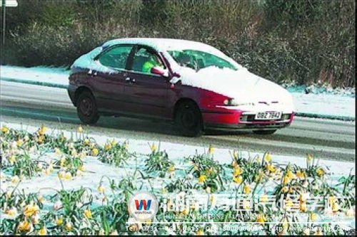 冰凍天行車要謹慎