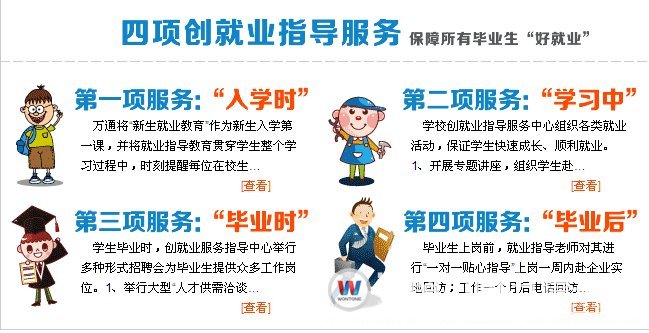 湖南萬通四項就業(yè)服務，確保學生就業(yè)好！