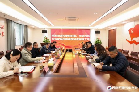 長沙市委組織部、市局領導及專家組蒞臨我校開展示范性高級技工學校中期驗收工作